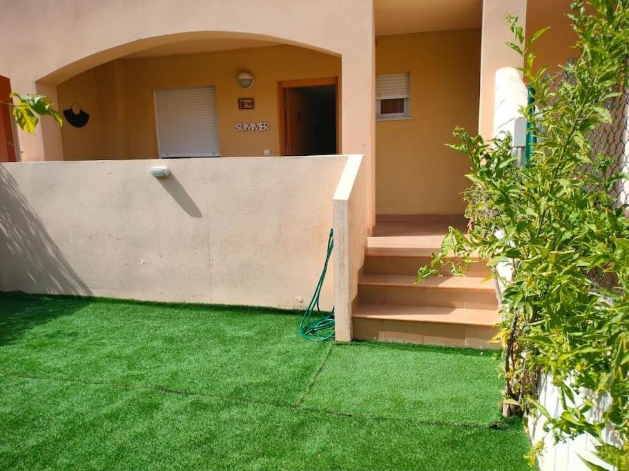 Ferienwohnung Bajo Con Jardin A Pie De Playa Y Piscina Comunitaria Con Jacuzzi Playas de Vera Exterior foto