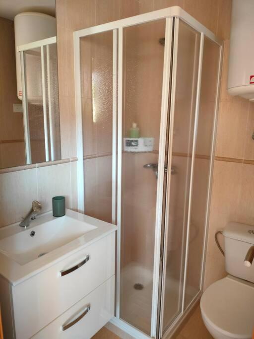 Ferienwohnung Bajo Con Jardin A Pie De Playa Y Piscina Comunitaria Con Jacuzzi Playas de Vera Exterior foto